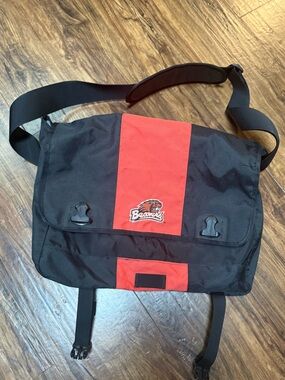 Columbia Black and Orange Messenger Bag with Beavers Logo